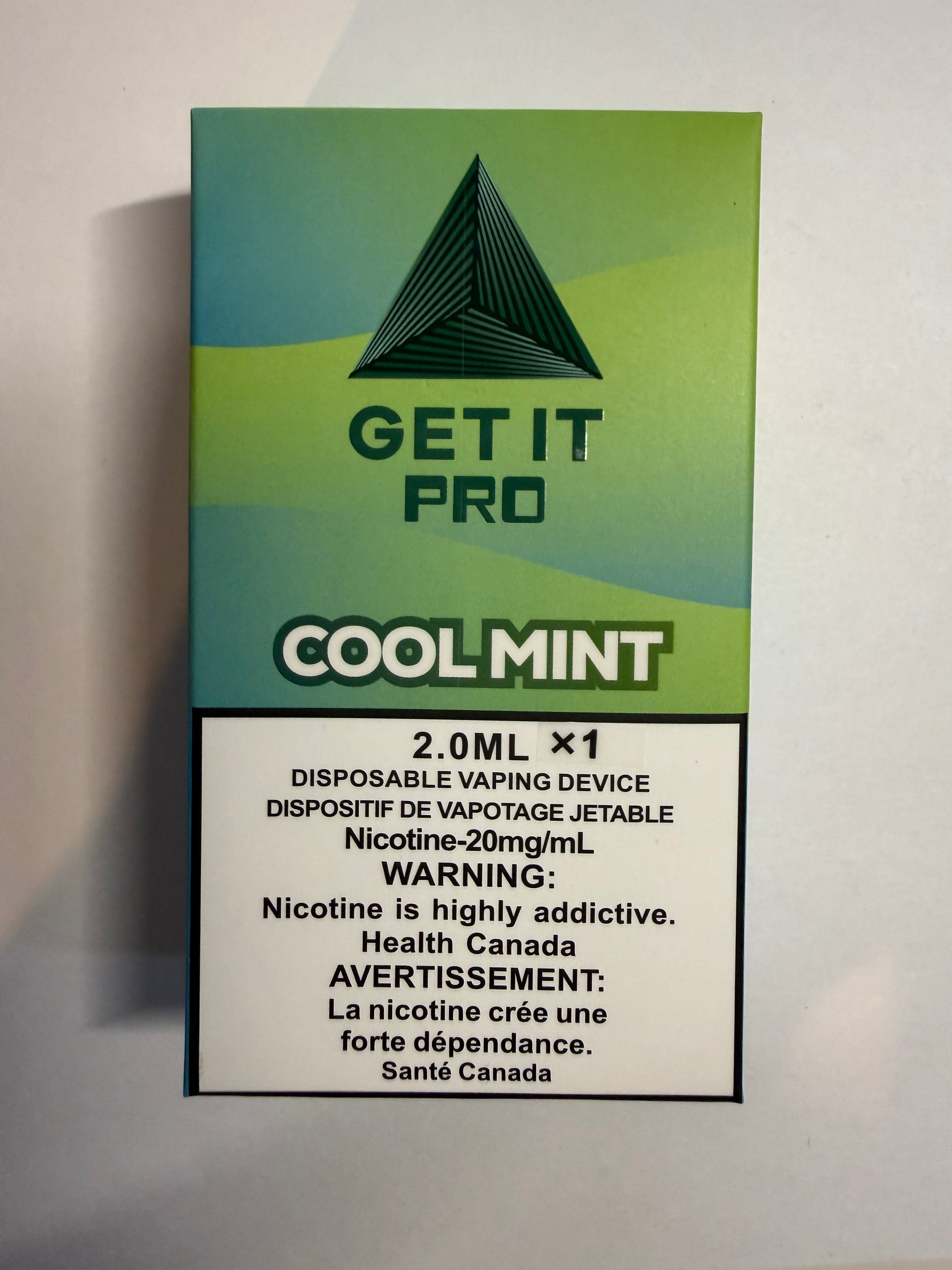 vape disposable canada vFeel Get It Pro Cool Mint Available Flavors::Ice Blue Dragon colour-moss-green Strawberry B-Burst Geek Bar
