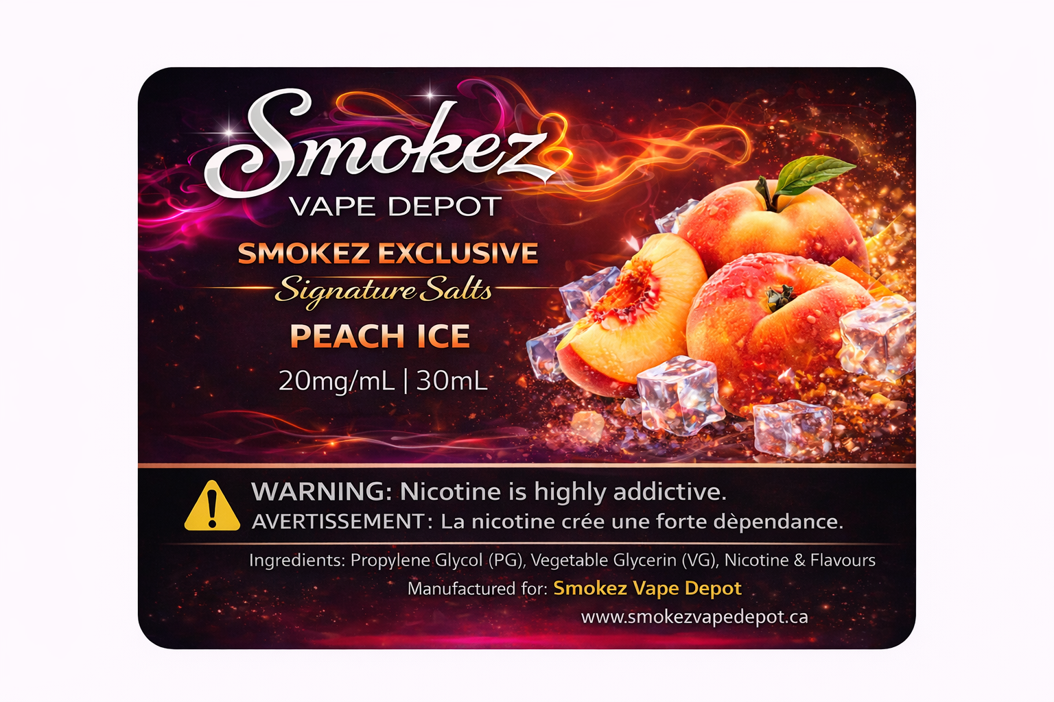 Peach Ice - Smokez Exclusive Signature Salts